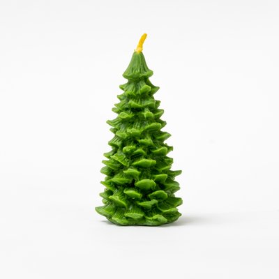 Candle "Christmas tree", Green, L