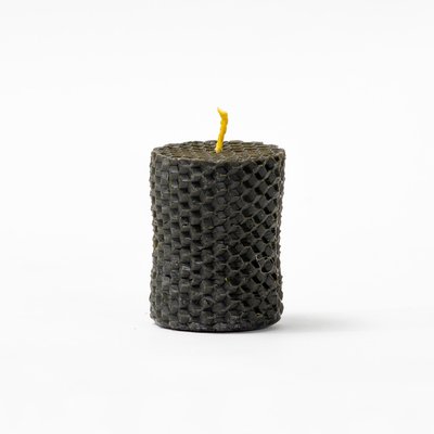 Wax candle, Black, M